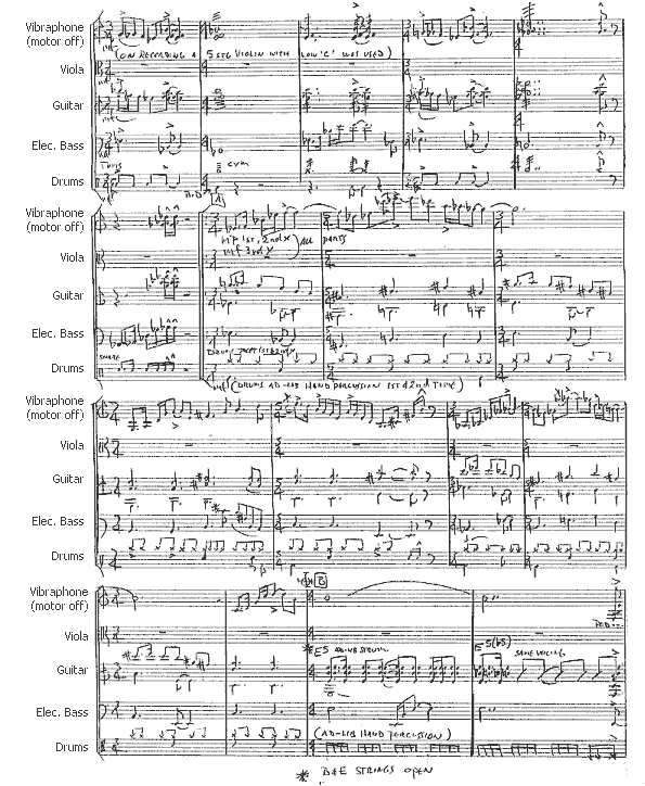 Page from The Crossing Score